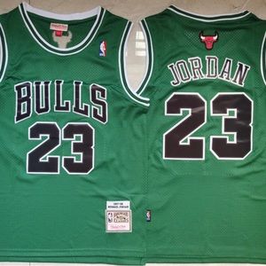 Chicago Bulls Green Michael Jordan Jersey - XXL